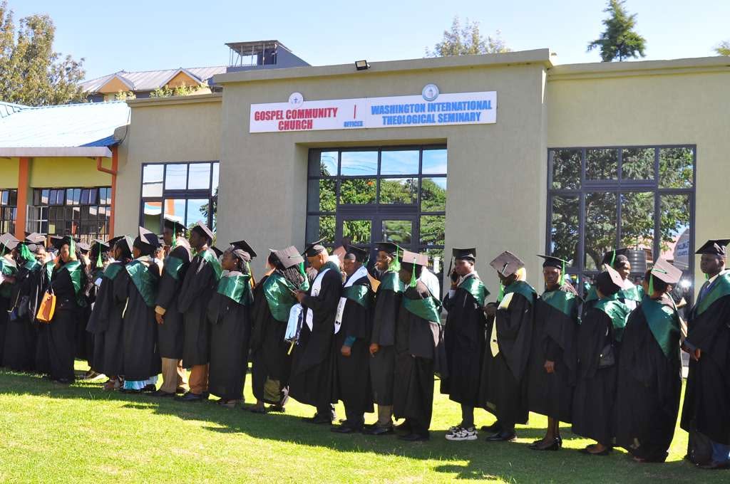 WITS graduates outside the seminary building