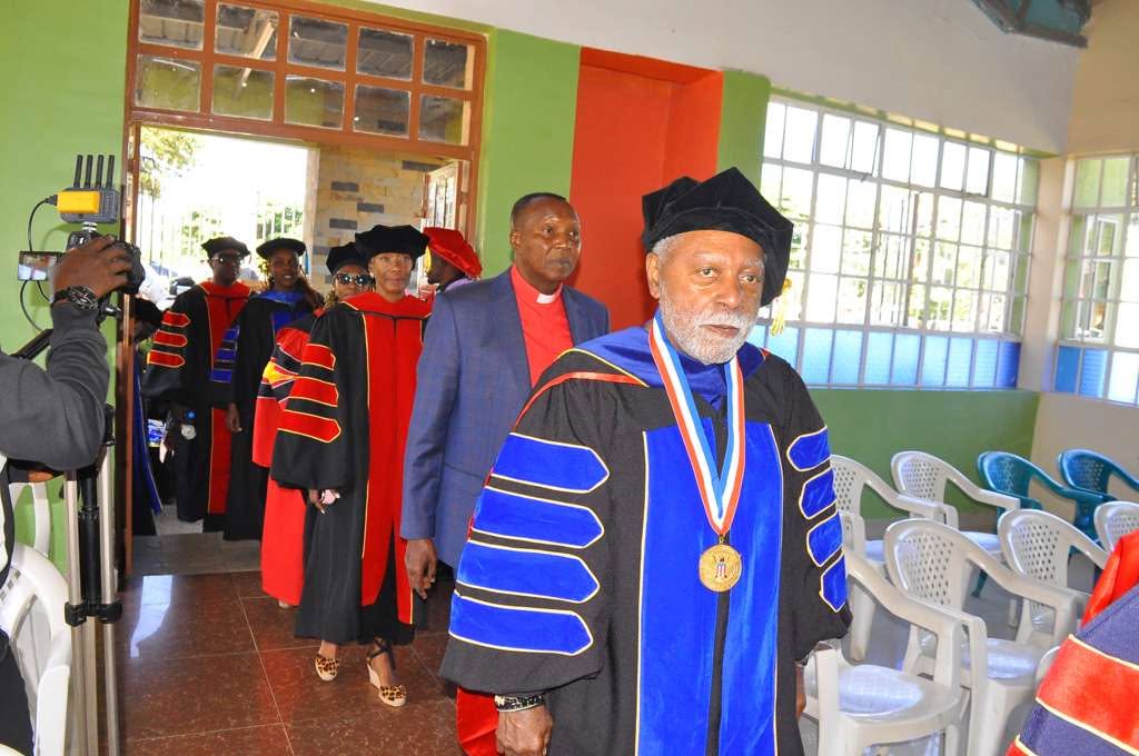 Seminary leaders entering the commencement ceremony